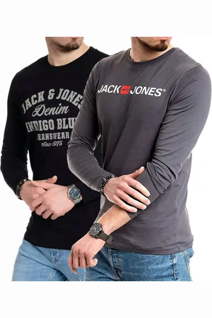 JACK & JONES Langarmshirt basic Shirt mit Printdruck im 2er Set - Verkäufer: mailopoint