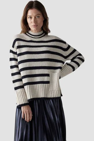 Le Comte Strickpullover Stilvoller Strickpullover mit klassischem Streifenmuster
