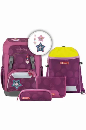 STEP BY STEP Schulranzen GIANT Schulrucksack-Set "Glamour Star Astra", 5-teilig - Verkäufer: Ranzenmaxx