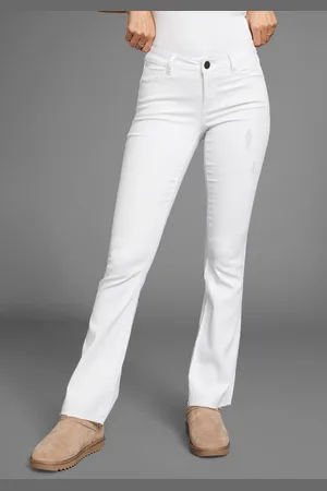 ARIZONA Bootcut-Jeans Ultra-Stretch ausgestellte Beinform, modischer Used-Look, normale Leibhöhe