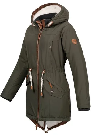 Brave Soul Wintermantel Abby für Damen, mit doppeltem Reißverschluss - Verkäufer: Outdoorglück