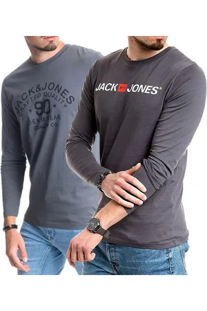 JACK & JONES Langarmshirt basic Shirt mit Printdruck im 2er Set - Verkäufer: mailopoint