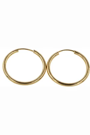 Bella Carina Paar Creolen Runde Creolen 1,8 mm 585 Gold 14 Karat - Verkäufer: