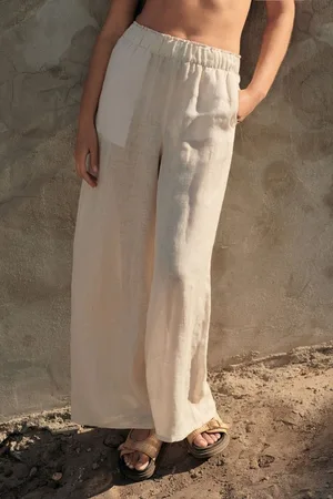Next Marlene-Hose Premium-Hose mit weitem Bein und Knopfdetail (1-tlg) - Verkäufer: Germany GmbH