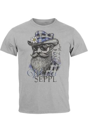 Neverless Print-Shirt Herren T-Shirt Trachtenshirt Bayern Dialekt Schriftzug Vuider Seppl mit Print - Verkäufer: Akowi