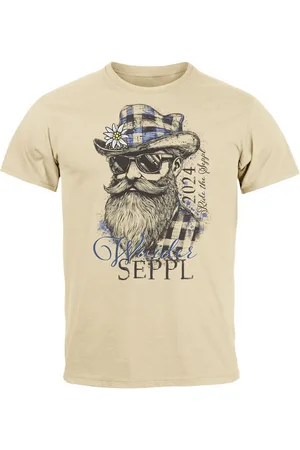 Neverless Print-Shirt Herren T-Shirt Trachtenshirt Bayern Dialekt Schriftzug Vuider Seppl mit Print - Verkäufer: Akowi