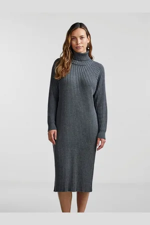 Y.A.S Strickkleid YASMAVI KNIT MIDI ROLLNECK DRESS