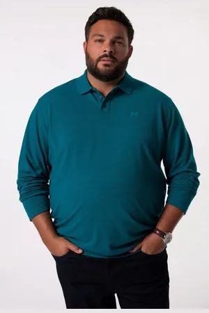 Men Plus Poloshirt Men+ Poloshirt Bauchfit Basic Piqué Langarm - Verkäufer: Popken Fashion Group