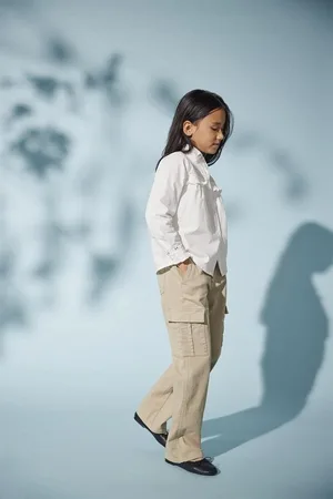 ONLY Cargohose KOGYARROW-VOX STR CARGO PANT (1-tlg) weites Bein, Cargotaschen - Verkäufer: Familiennestkindermode