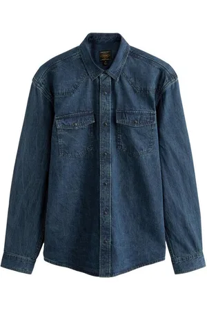 Next Jeanshemd Langärmeliges Denim-Westernhemd aus Baumwolle (1-tlg) - Verkäufer: Germany GmbH