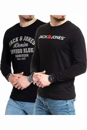 JACK & JONES Langarmshirt basic Shirt mit Printdruck im 2er Set - Verkäufer: mailopoint
