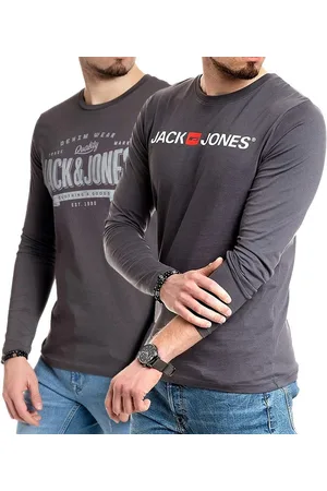 JACK & JONES Langarmshirt basic Shirt mit Printdruck im 2er Set - Verkäufer: mailopoint