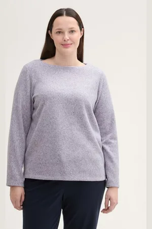 TOM TAILOR Sweatshirt Plus Size - Sweatshirt mit Knopfdetails - Verkäufer: TOM TAILOR