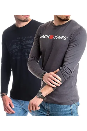 JACK & JONES Langarmshirt basic Shirt mit Printdruck im 2er Set - Verkäufer: mailopoint