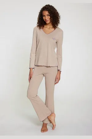 QS by s.Oliver Pyjama (Set, 2 tlg) mit Babylock-Abschlüssen