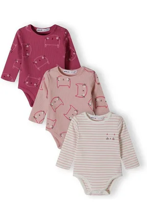 Minoti Langarmbody Strampler mit Reißfverschluss im 3-er Pack (0-24m) - Verkäufer: