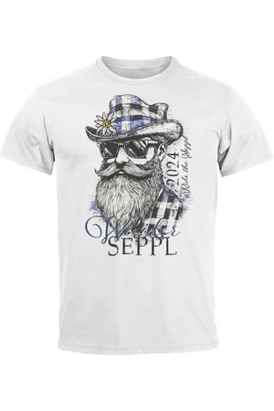 Neverless Print-Shirt Herren T-Shirt Trachtenshirt Bayern Dialekt Schriftzug Vuider Seppl mit Print - Verkäufer: Akowi