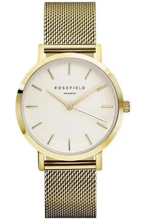 ROSEFIELD Quarzuhr Damenuhr MERCER Mesh Gold 38mm MWG-M41 - Verkäufer: JUWELSTORE.de