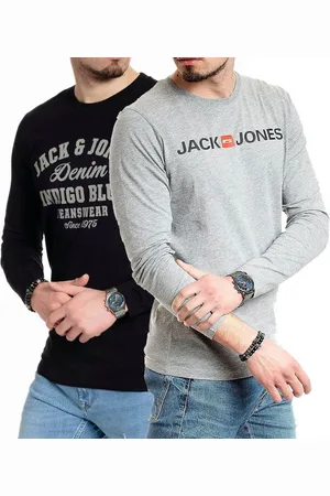 JACK & JONES Langarmshirt basic Regular Shirt mit Printdruck im 2er Set - Verkäufer: mailopoint