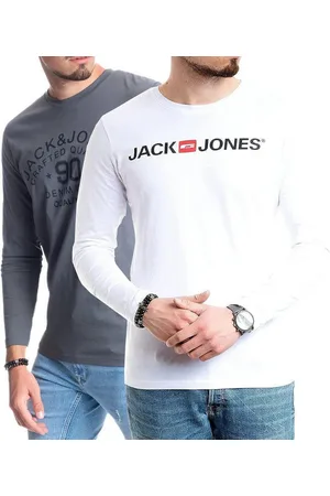 JACK & JONES Langarmshirt basic Regular Shirt mit Printdruck im 2er Set - Verkäufer: mailopoint