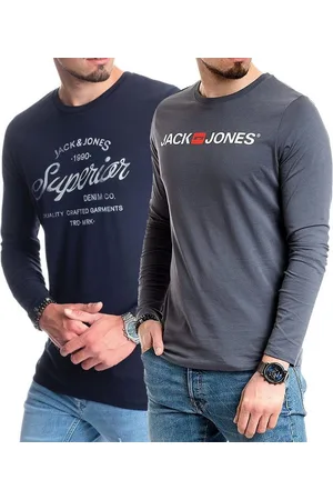 JACK & JONES Langarmshirt basic Regular Shirt mit Printdruck im 2er Set - Verkäufer: mailopoint