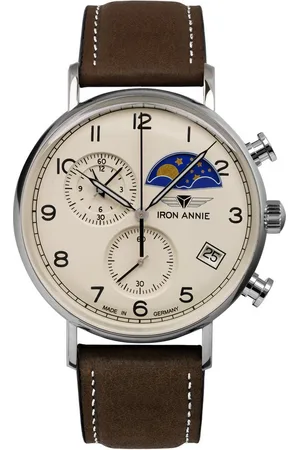 Iron Annie Chronograph Amazonas 5994-6, Quarzuhr, Armbanduhr, Herrenuhr, Made in Germany, analog, Tag