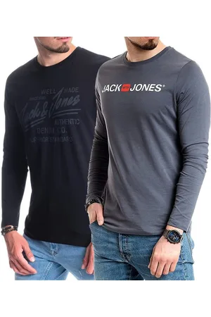 JACK & JONES Langarmshirt basic Shirt mit Printdruck im 2er Set - Verkäufer: mailopoint