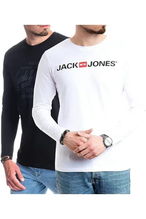 JACK & JONES Langarmshirt basic Regular Shirt mit Printdruck im 2er Set - Verkäufer: mailopoint