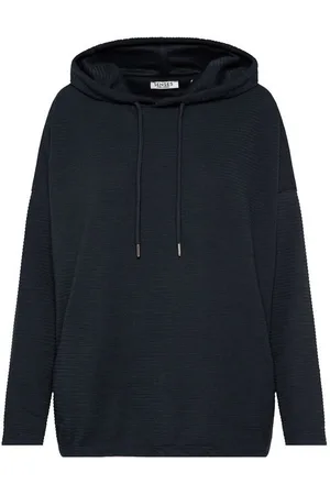 SENSES THE LABEL Kapuzensweatshirt mit verkürzten Ärmeln