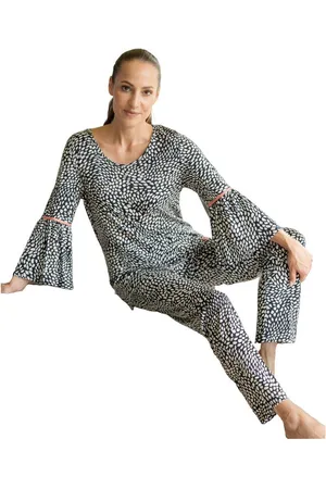 Hutschreuther Schlafanzug Damen Pyjama lang (2 tlg) Stylisches Design - Verkäufer: HELLER-SHOES