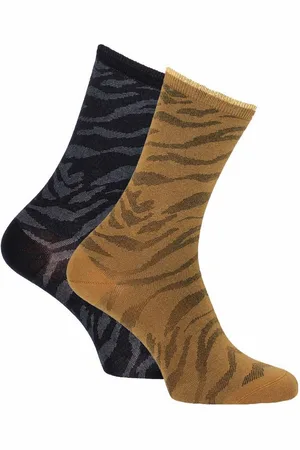 Tamaris Basicsocken mit exotischem Zebramuster (Packung, 2-Paar, 1 Paar) verlockend - Verkäufer: Meine Strümpfe