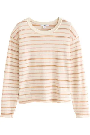 Next Langarmshirt Langarmoberteil mit Baumwolle in Leinenoptik (1-tlg) - Verkäufer: Germany GmbH