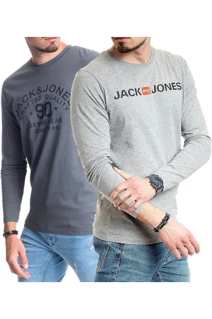 JACK & JONES Langarmshirt basic Regular Shirt mit Printdruck im 2er Set - Verkäufer: mailopoint