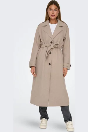 ONLY Langmantel ONLNALINA X-LONG WOOL TRENCHCOAT OTW mit Wolle