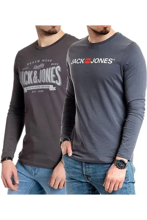 JACK & JONES Langarmshirt basic Shirt mit Printdruck im 2er Set - Verkäufer: mailopoint