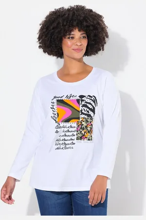 Angel of Style T-Shirt T-Shirt Patch-Print Langarm - Verkäufer: Popken Fashion Group