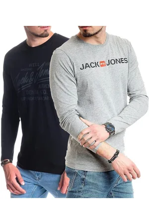JACK & JONES Langarmshirt basic Regular Shirt mit Printdruck im 2er Set - Verkäufer: mailopoint