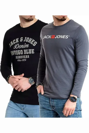 JACK & JONES Langarmshirt basic Shirt mit Printdruck im 2er Set - Verkäufer: mailopoint