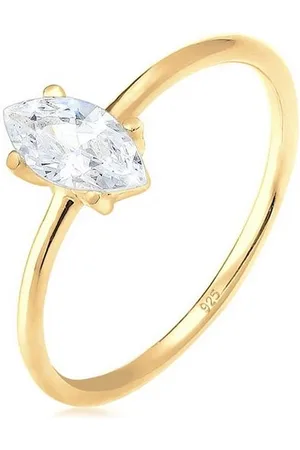 Elli Verlobungsring Verlobung Marquise Zirkonia Stein 925 Silber - Verkäufer: JULIE & GRACE GmbH