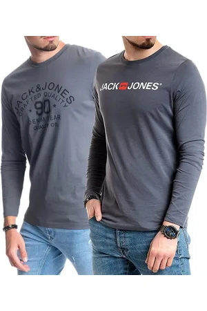 JACK & JONES Langarmshirt basic Regular Shirt mit Printdruck im 2er Set - Verkäufer: mailopoint