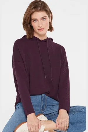 SENSES THE LABEL Kapuzensweatshirt mit überschnittenen Schultern