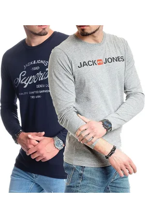JACK & JONES Langarmshirt basic Regular Shirt mit Printdruck im 2er Set - Verkäufer: mailopoint