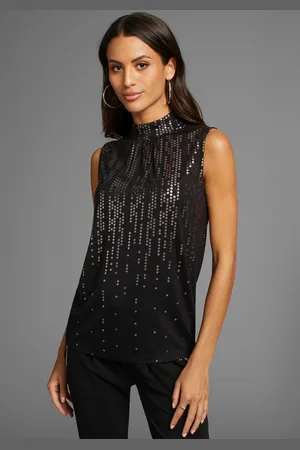Laura Scott Shirttop mit Paillettenprint