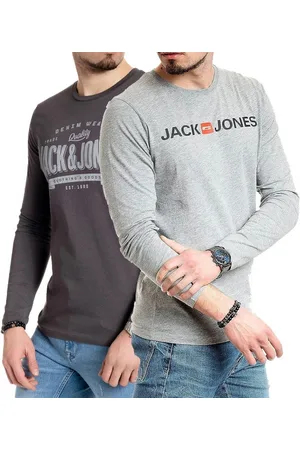 JACK & JONES Langarmshirt basic Regular Shirt mit Printdruck im 2er Set - Verkäufer: mailopoint