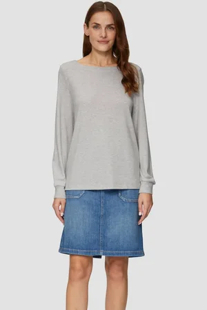 QS by s.Oliver Langarmshirt Weiches Longsleeve aus Jerseystrick - Verkäufer: