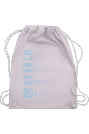 Shirtracer Turnbeutel Eat Sleep Anime Repeat - Manga, Anime Geschenke - Verkäufer: