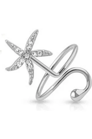 Bungsa Zehenring Zehenring Stern mit Kristall Silber aus Messing Unisex, Zehring Toering - Verkäufer: