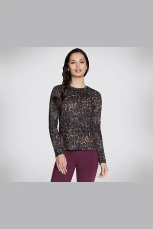 Skechers Langarmshirt GODRI SERENE CHEETAH LS GO DRI Serene-Gewebe - Verkäufer: Blauband