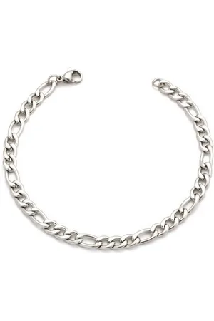 Bungsa Armband Armband Figarokette Silber aus Edelstahl Unisex (1 Armband, 1-tlg), Bracelet Armschmuck - Verkäufer:
