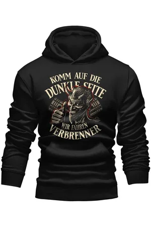 GASOLINE BANDIT Kapuzensweatshirt für Biker Racer Motorradfahrer: Komm auf die dunkle Seite - Verkäufer: RAHMENLOS®